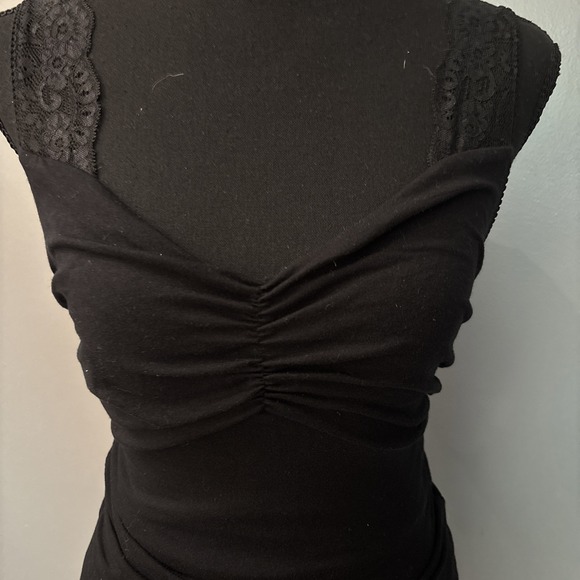 Express Black Sexy Slip Bodycon Sexy Sweetheart Neck Sleeveless Lace Stretch S - Picture 3 of 13